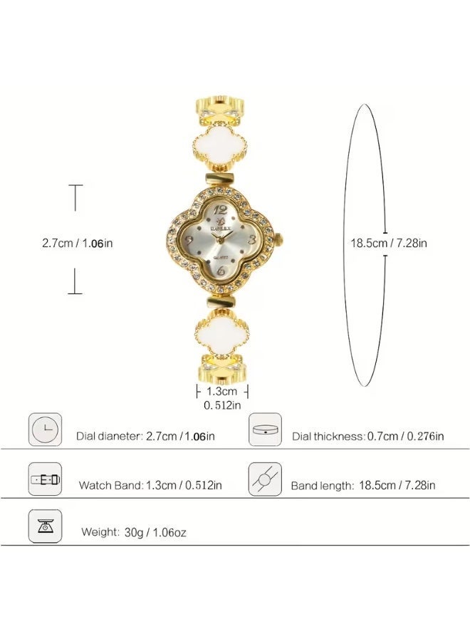 aeen High-Quality Women’s Watch with Clover Lucky Design, Quartz Movement & Bracelet – Chic & Trendy, Jewelry for Mother, Daughter, Wife, Teens & Friends - Image 5
